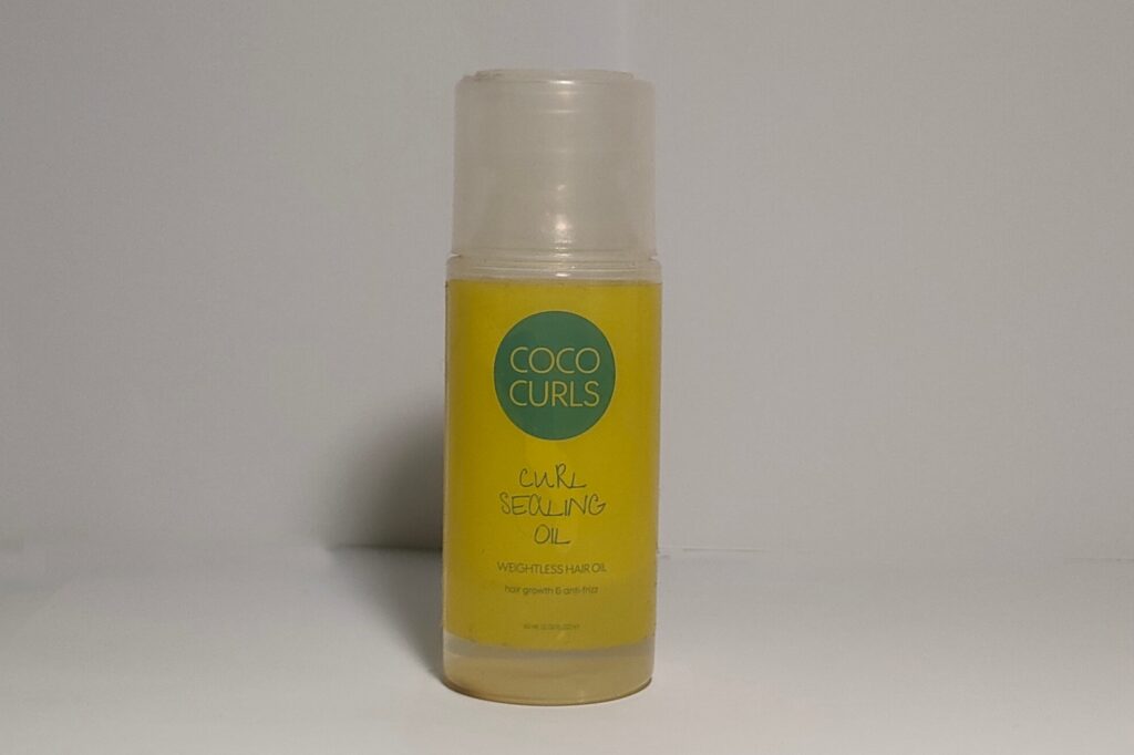 coco curls hair growth and anti-frizz oil review